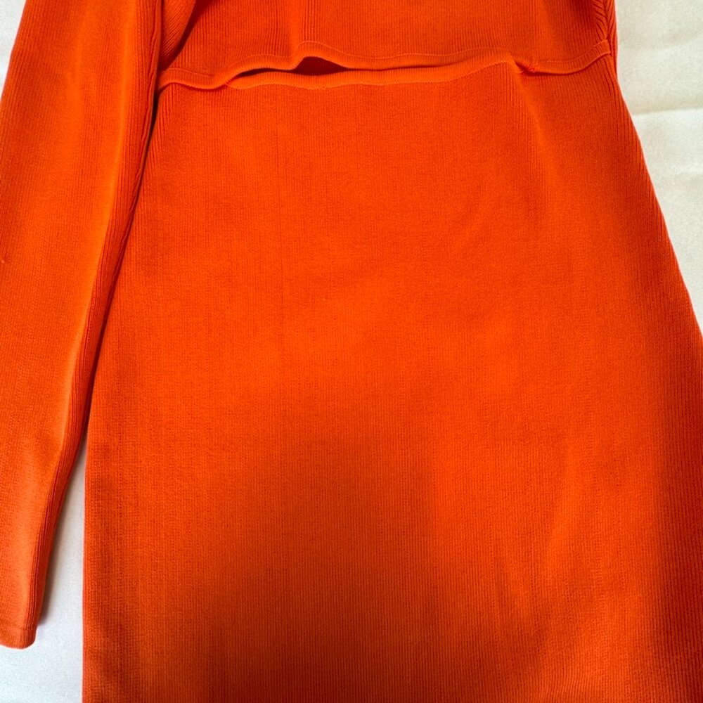 Endless Rose Cutout Knit Bodycon Dress Orange Size XS - Picture 15 of 15